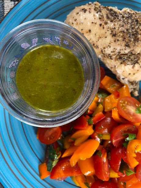 You are currently viewing A Twist on Chimichurri (using Microgreens!)